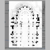 Saint-Denis, auteur Formigé, J., Plan du choeur et du transept avec le nouvel aménagement des tombeaux, projet, culture.gouv.fr.jpg